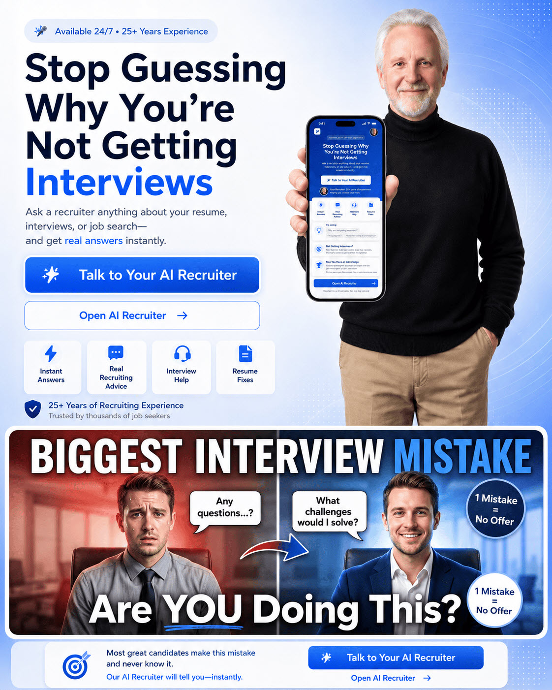 Talk to Your AI Recruiter - Stop Guessing Why You're Not Getting Interviews